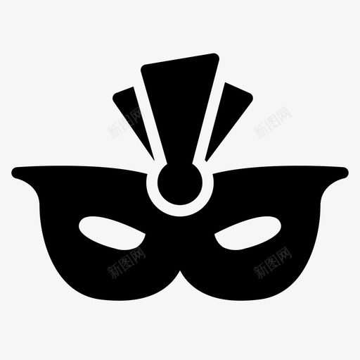 面具庆祝派对2填充图标svg_新图网 https://ixintu.com 填充 庆祝 派对 面具