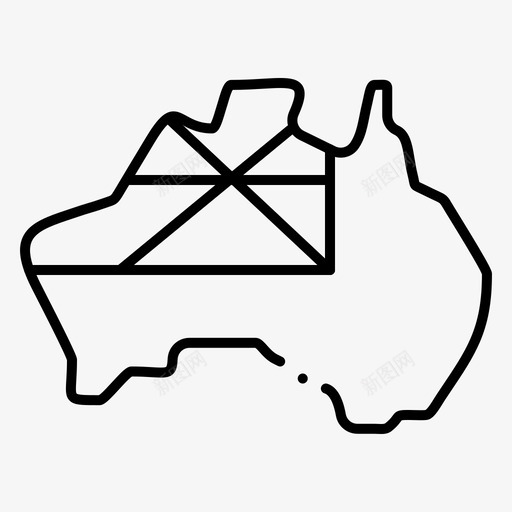 澳大利亚国家旗帜图标svg_新图网 https://ixintu.com 国家 地图 旗帜 澳大利亚 网页界面2月收集v4