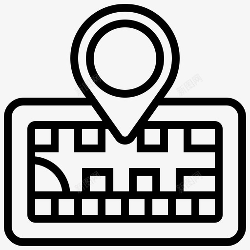 导航器应用程序方向图标svg_新图网 https://ixintu.com carpartsline 地图 导航 应用程序 方向 旅行