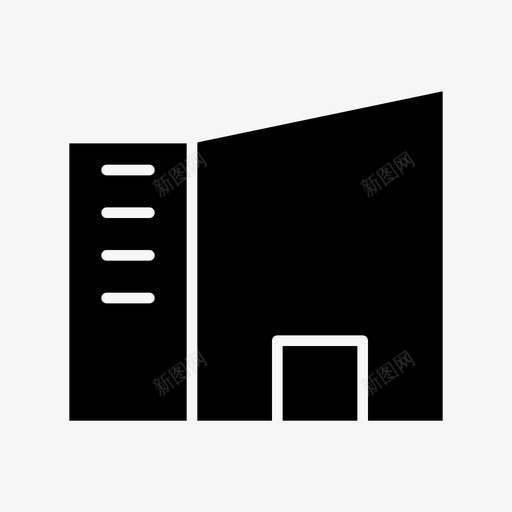 公司大楼公寓酒店图标svg_新图网 https://ixintu.com 公司大楼 公寓 办公室 城镇 酒店
