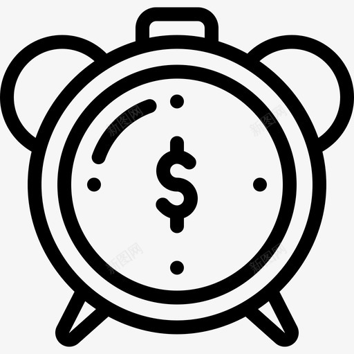 时间就是金钱领导能力16直截了当图标svg_新图网 https://ixintu.com 就是 时间 直截了当 能力 金钱 领导