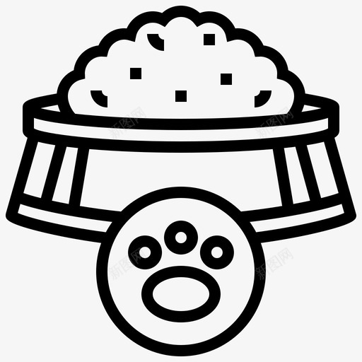 食物狗盘子饲料图标svg_新图网 https://ixintu.com 宠物 盘子 食物 饲料