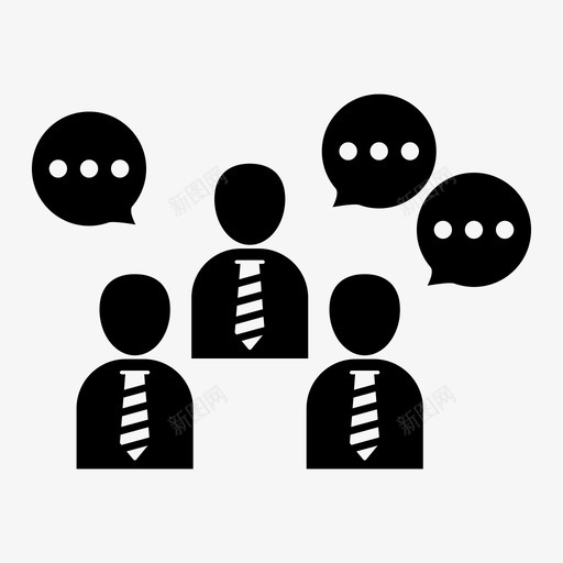 会议协会俱乐部图标svg_新图网 https://ixintu.com 会议 俱乐部 协会 图标 字形 工程 社会 组织