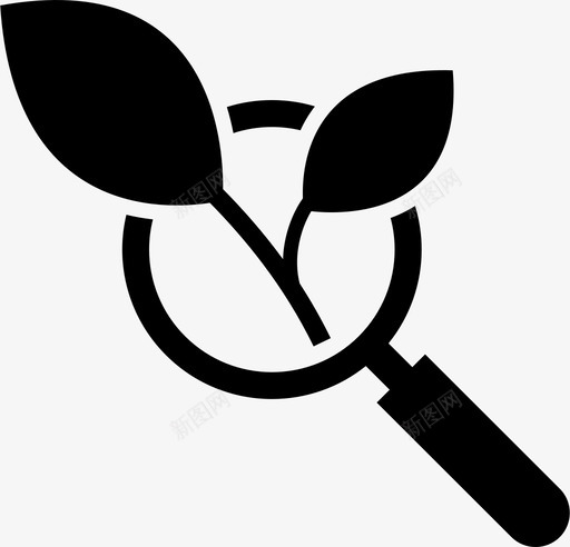 有机搜索健康图标svg_新图网 https://ixintu.com 健康 有机搜索