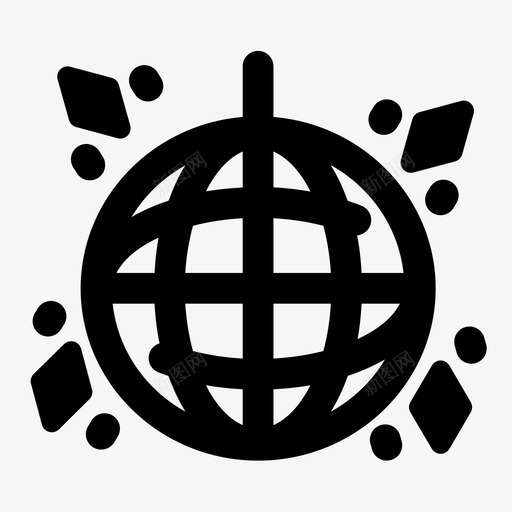 迪斯科舞会舞蹈聚会图标svg_新图网 https://ixintu.com 杂耍 聚会 舞会 舞蹈 迪斯科