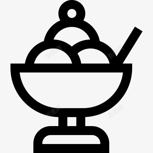 冰淇淋咖啡店直营店图标svg_新图网 https://ixintu.com 冰淇淋 咖啡店 直营店