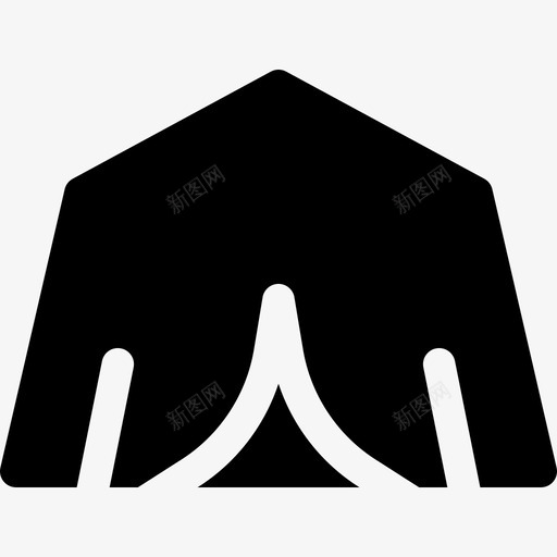 帐篷空闲时间9已满图标svg_新图网 https://ixintu.com 已满 帐篷 时间 空闲
