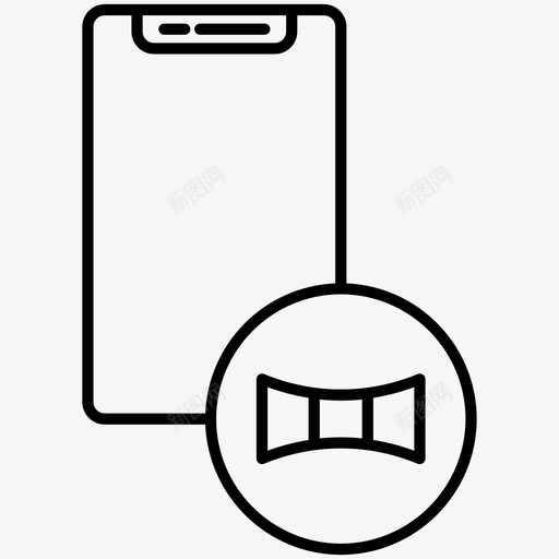 广角全景摄影图标svg_新图网 https://ixintu.com 全景 广角 摄影 智能手机 智能手机工具