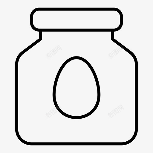 鸡蛋罐复活节包装图标svg_新图网 https://ixintu.com 包装 复活节 时间 鸡蛋