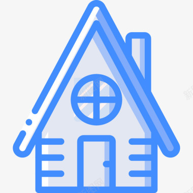 房子房子4蓝色图标图标