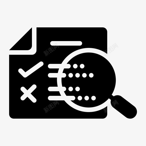 校对分析数据图标svg_新图网 https://ixintu.com 分析 搜索引擎优化 搜索引擎优化和互联网营销字形3 数据 校对 营销