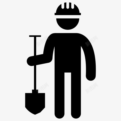 建筑工人施工人员挖掘图标svg_新图网 https://ixintu.com 人员 工人 建筑 建筑工 形图 挖掘 施工 苦工 象形 钻孔