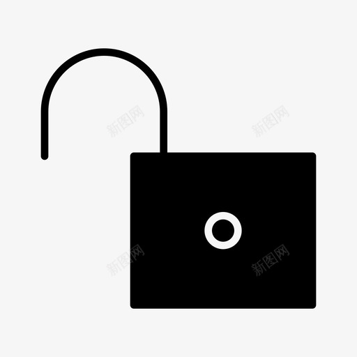 解锁自由开放图标svg_新图网 https://ixintu.com 不安全 公司 开放 自由 解锁