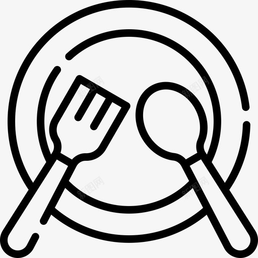 盘子68号派对直系图标svg_新图网 https://ixintu.com 68号 派对 盘子 直系