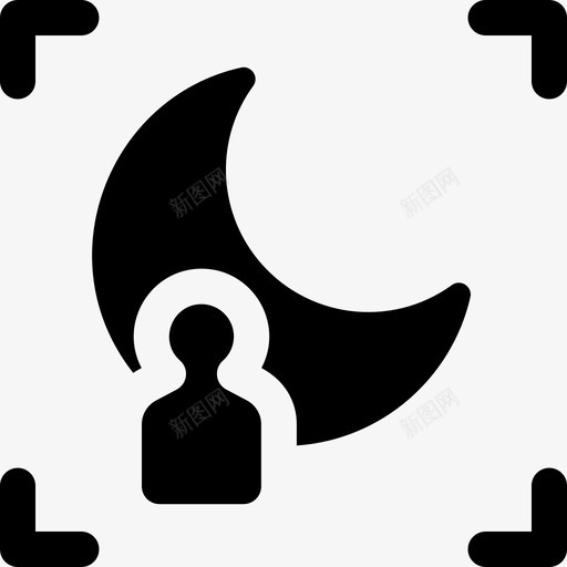 填充模式50夜间摄影图标svg_新图网 https://ixintu.com 填充 夜间 摄影 模式