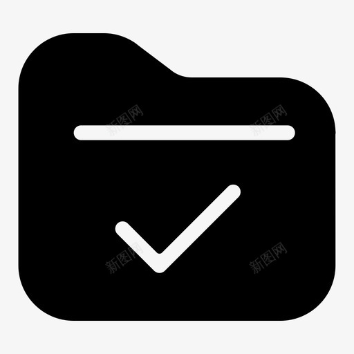 ceklis文件夹agreedocument图标svg_新图网 https://ixintu.com agree ceklis document file folder glyph rounded 文件夹