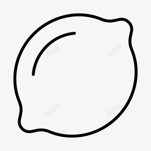柠檬食物水果图标svg_新图网 https://ixintu.com 各种尺寸的基本图标 果汁 柠檬 水果 酸橙 食物