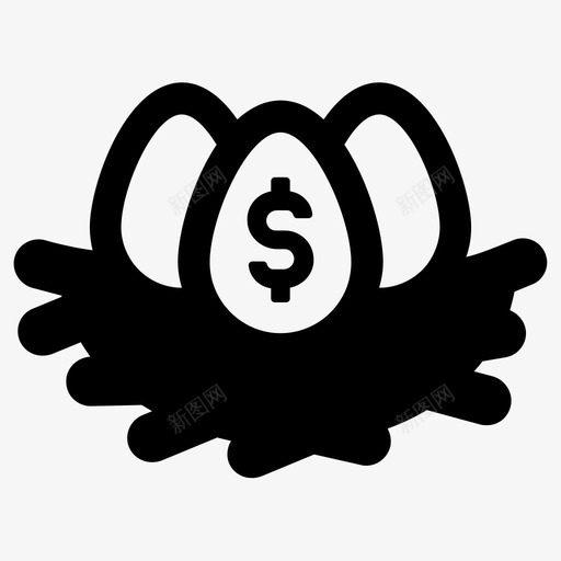 巢穴金融资源资金图标svg_新图网 https://ixintu.com 储蓄 巢穴 资金 金融资源