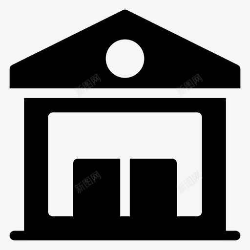 房屋银行住宅图标svg_新图网 https://ixintu.com 住宅 办公室 图示 房屋 物业 物流配送 酒店 银行
