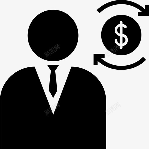 挣钱美元工资图标svg_新图网 https://ixintu.com 付款 工资 挣钱 美元