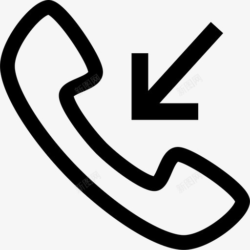 电话呼入svg_新图网 https://ixintu.com 电话呼入