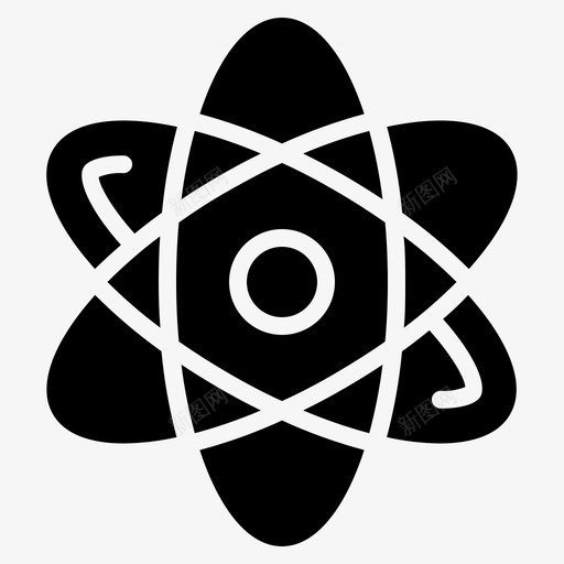 原子化学家离子图标svg_新图网 https://ixintu.com 化学家 原子 固体 字形 离子 科学