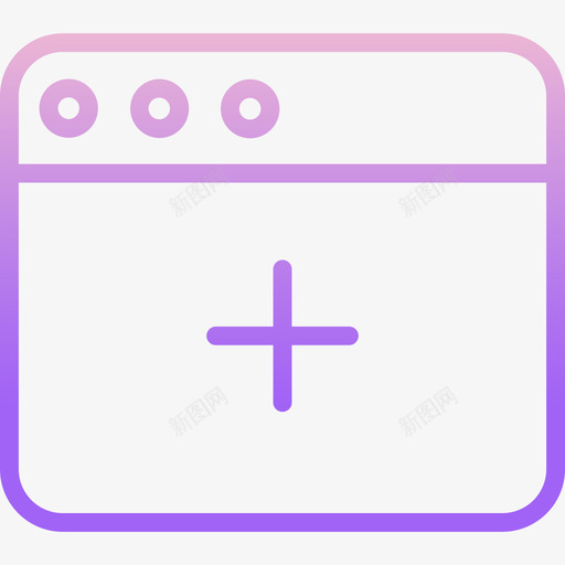 新窗口windows应用程序6轮廓渐变图标svg_新图网 https://ixintu.com windows应用程序6 新窗口 轮廓渐变