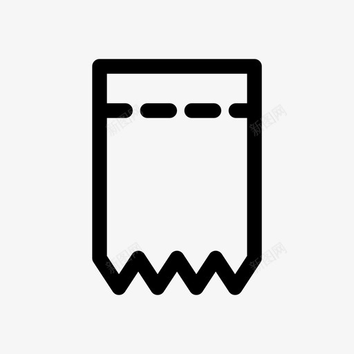 收据帐单发票图标svg_新图网 https://ixintu.com 发票 帐单 收据 流行图标圆形线条 用户界面