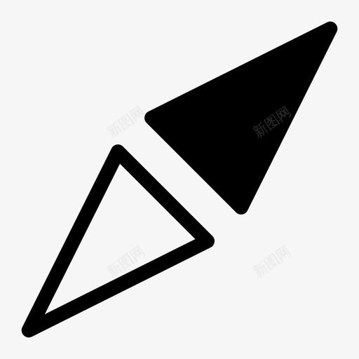 罗盘方向磁铁图标svg_新图网 https://ixintu.com 地图 导航器 方向 磁铁 罗盘