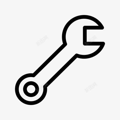 扳手固定器机械工具图标svg_新图网 https://ixintu.com 修理 固定器 外形 工具 形图 扳手 机械 维修