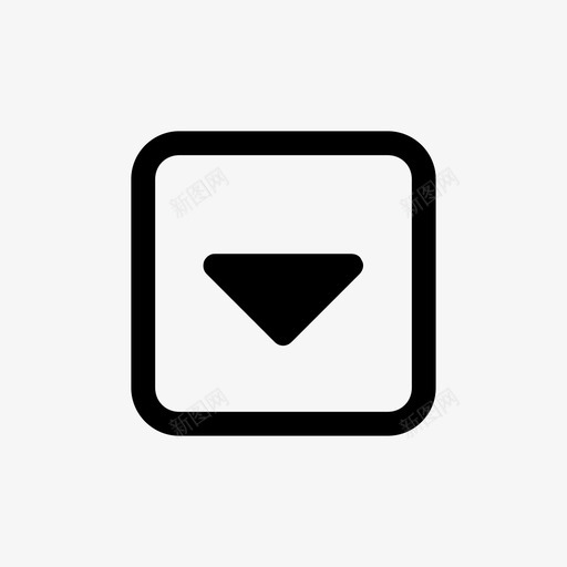 三角-下-空心-方形svg_新图网 https://ixintu.com 三角-下-空心-方形