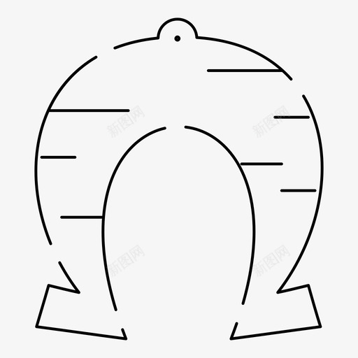 节日财富马蹄铁图标svg_新图网 https://ixintu.com 帕特 帕特里 幸运 爱尔兰 独立日 细线 节日 财富 里克 马蹄铁