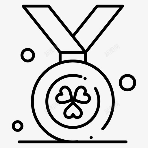 奖品爱尔兰奖章图标svg_新图网 https://ixintu.com 奖品 奖章 点线 爱尔兰 独立日 规则