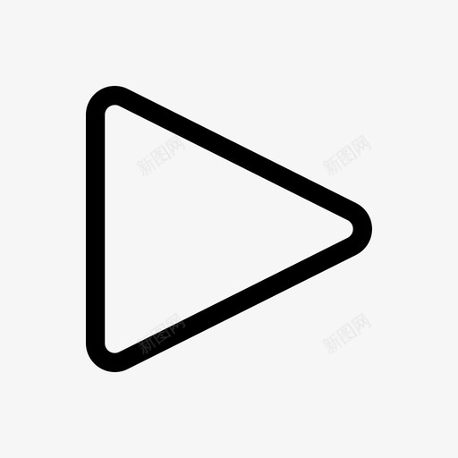 播放按钮媒体视频图标svg_新图网 https://ixintu.com 图标 圆形 媒体 按钮 播放 流行 线条 视频