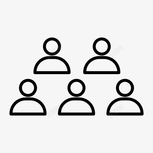 团队组成员图标svg_新图网 https://ixintu.com 人员 团队 成员 用户