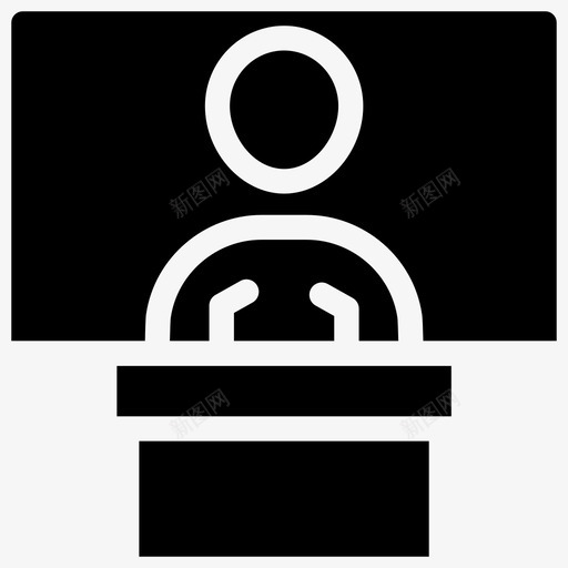 演说家演讲人发言人图标svg_新图网 https://ixintu.com 个人素质 发言人 员工管理字形图标 演讲人 演说家