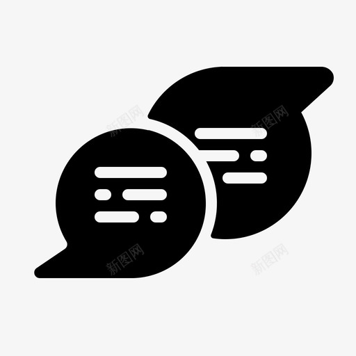 聊天交流营销图标svg_新图网 https://ixintu.com 交流 搜索引擎优化 搜索引擎优化和互联网营销字形2 聊天 营销 销售