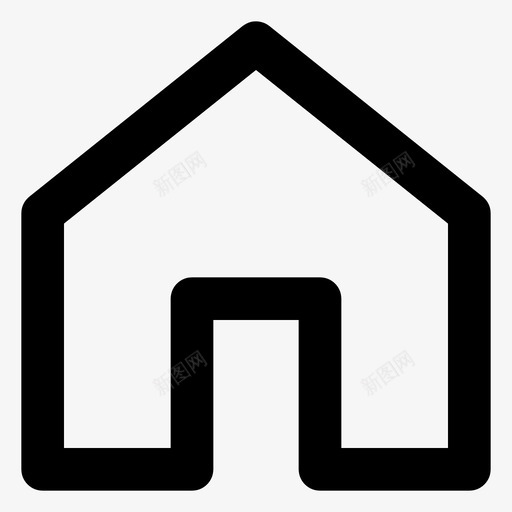 家庭地址建筑图标svg_新图网 https://ixintu.com 24px 地址 家庭 建筑 房子 版本 简历