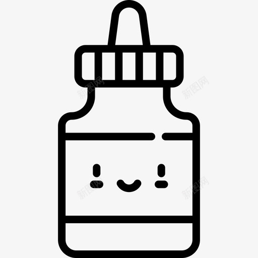 胶水返校48直线型图标svg_新图网 https://ixintu.com 直线 线型 胶水 返校