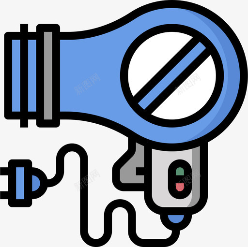 烘干机家用电器13线性颜色图标svg_新图网 https://ixintu.com 家用电器 烘干机 线性 颜色