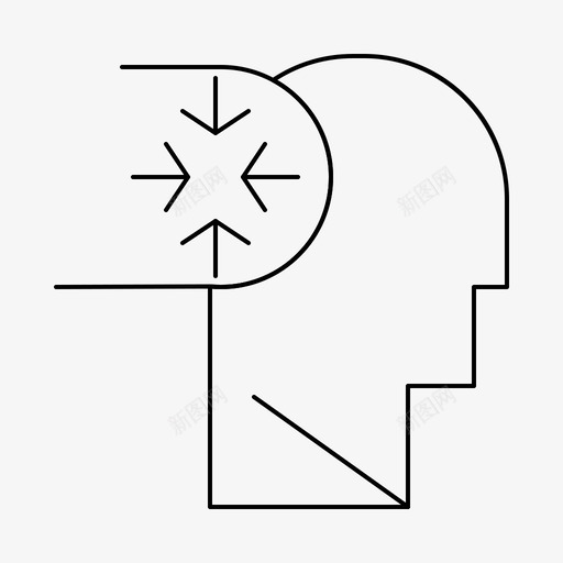 精神孤独症障碍图标svg_新图网 https://ixintu.com 头部 孤独症 精神 网络界面2月收集v4 障碍
