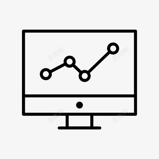 统计分析数据图标svg_新图网 https://ixintu.com 分析 图表 增长 数据 统计