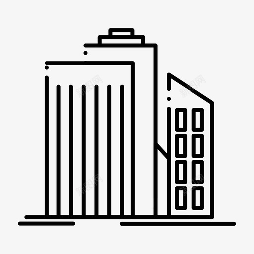 摩天大楼建筑商业图标svg_新图网 https://ixintu.com 2月 v4 办公室 商业 建筑 摩天大楼 收集 界面 网络