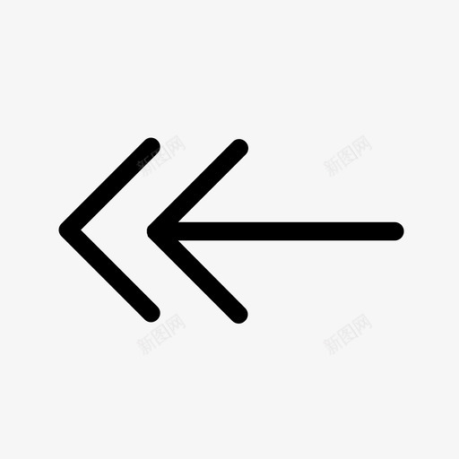 双左箭头四点四舍五入图标svg_新图网 https://ixintu.com 双左 四点 四舍五入 箭头