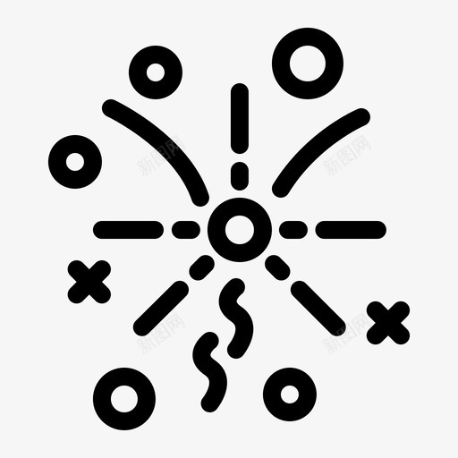 烟花庆祝灯光图标svg_新图网 https://ixintu.com 2月 v4 庆祝 收集 灯光 烟花 界面 网络