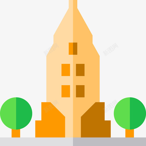 摩天大楼城市5号楼平房图标svg_新图网 https://ixintu.com 城市5号楼 平房 摩天大楼