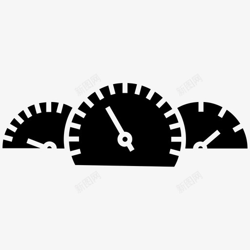 车速表汽车维修仪表板图标svg_新图网 https://ixintu.com 仪表板 压力表 填充 汽车维修 车速