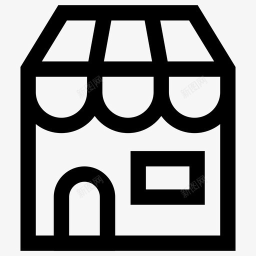 购物购买商店图标svg_新图网 https://ixintu.com 商店 更多 网上商店 购买 购物