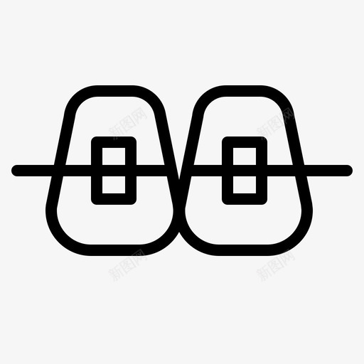 牙套护理牙科图标svg_新图网 https://ixintu.com 护理 牙套 牙科 牙科诊所 牙齿