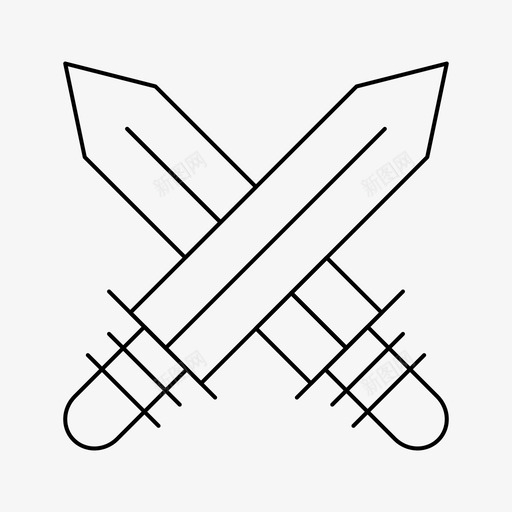 剑剑术运动图标svg_新图网 https://ixintu.com 剑 剑术 武器 网络界面2月收集v4 运动